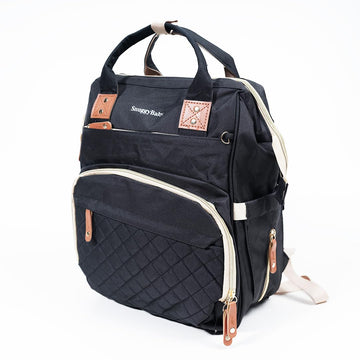 SNUGGY BABY Diaper Bag with Changing Station, Diaper Backpack with Changing Pad, Portable Diaper Organizer, Insulated Bottle Hol