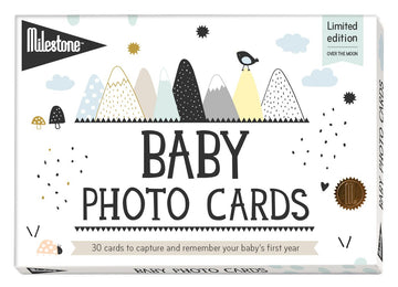 Milestone Over The Moon Baby Keepsake Cards Newborns First Year Memories