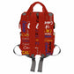 Personalized Diaper Backpack, Custom Dark Red Name Logo Diaper Bag Mummy Nursing Baby Bag Casual Travel Daypack Bag Fashion Mult