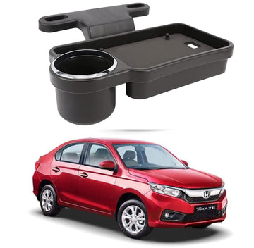 Oshotto (FT04) Foldable Car Auto Headrest Rear Back Seat Table Drink Food Cup Tray Holder Compatible with Honda Amaze 20182026