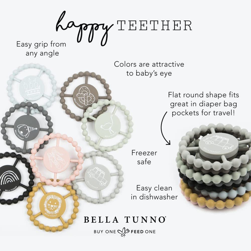 Baby Teether by Bella Tunno, Silicone Teethers for Babies 3-6 months, 6-12 months, Baby Toys, Pacifier, Teething Relief, Boys, G