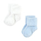Hudson Baby Unisex Baby Cotton Rich Newborn And Terry Socks, Solid Blue Gray 8 Pack Chenille, 0-6 Months