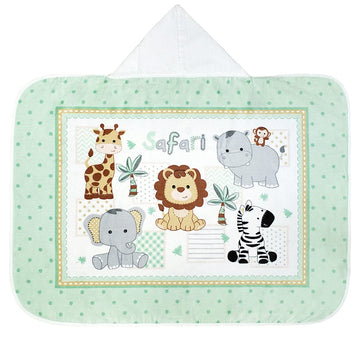 Softerry Baby And Toddler Hooded Towel 28In X 35In - 100% Soft Cotton - Ultra Absorbent Terry And Velour For Bath Or Beach (Safa