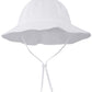 Simplikids Upf 50+ Uv Sun Protection Wide Brim Baby Sun Hat,White #4,0-12 Months