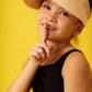 Sun-Visor-Hat For Kids Foldable Straw-Beach-Hat Baby-Girls Summer Upf 50+ Sun-Hat Beige