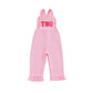 BULINGNA Baby Girl 1st 2nd Birthday Outfit Sleeveless Letters Embroidery Jumpsuit Overalls Corduroy Birthday Clothes (TWO, 18-24