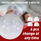 4-Pack Baby Bottle Caps For Philips Avent Natural Bottles, Baby Bottle Lids, Baby Bottle Nipple Caps For Avent Natural Plastic A