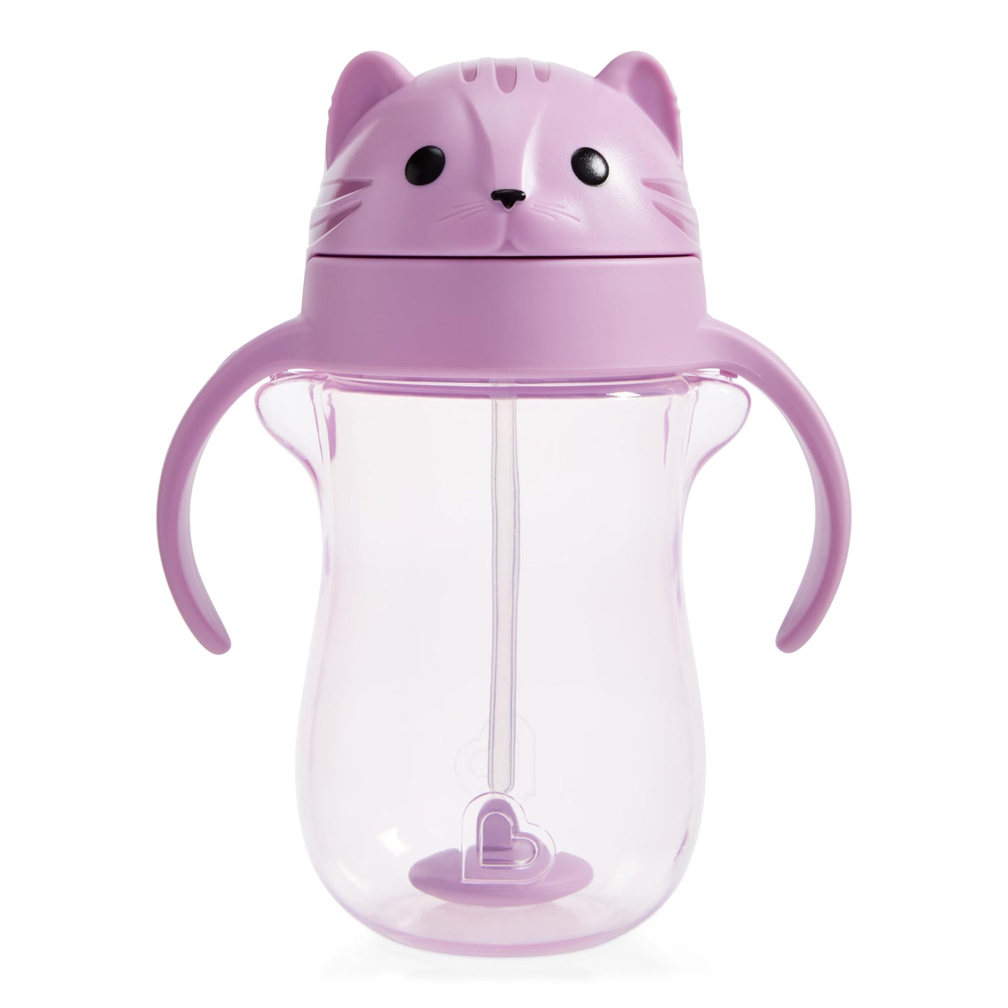 Munchkin Any Angle Spill Proof Weighted Straw Trainer Cup, Transition Sippy Cups for Toddlers and Babies, Click Lock Technology 