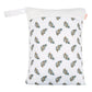 UJEAVETTE Stroller Carry Pack Double Zipper Reusable for Baby Diaper Storage White