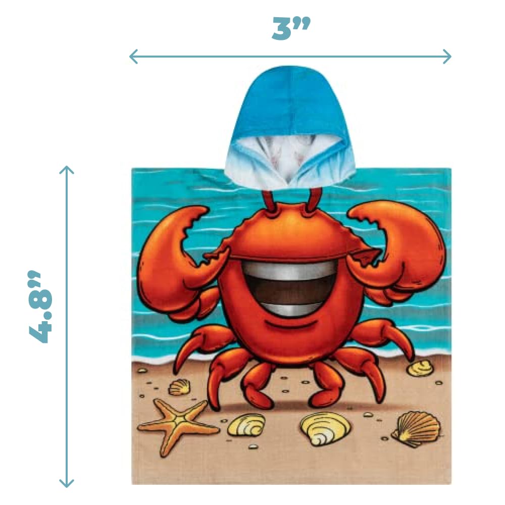Dawhud Direct Poncho Beach Towels For Kids Towels With Hood, Hooded Bath Towel For Pool, Baby, Toddler Towels For Boys (Baby Sha