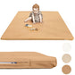 Padded Thick Baby Play Mat - Protective & Super Soft Non Toxic Vegan Leather Floor Mat For Girls And Boys - 50 X 50 Playpen Mats