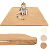 Padded Thick Baby Play Mat - Protective & Super Soft Non Toxic Vegan Leather Floor Mat For Girls And Boys - 50 X 50 Playpen Mats