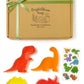 BrightBloom Kids Soap Bars (Set of 4) - Handmade Natural Dinosaur Shaped Soaps for Children - Gentle Bath Soap for Sensitive Ski