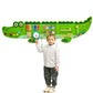 VEVOR Crocodile Activity Busy Board Wall, 9 Wall Activities Board, Montessori Sensory Wall Panel for Kids 3-12 Years, Sensory Wa