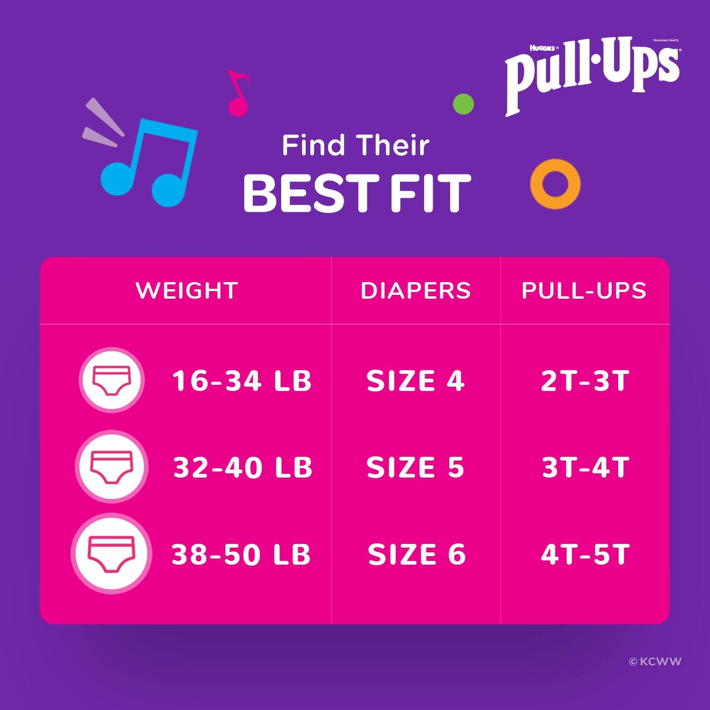 Pull-Ups Girls' Potty Training Pants, Size 4, 2T-3T, 23 Ct