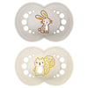 Mam Original Matte Baby Pacifier, Nipple Shape Helps Promote Healthy Oral Development, Sterilizer Case, 2 Pack, 6-16 Months, Uni