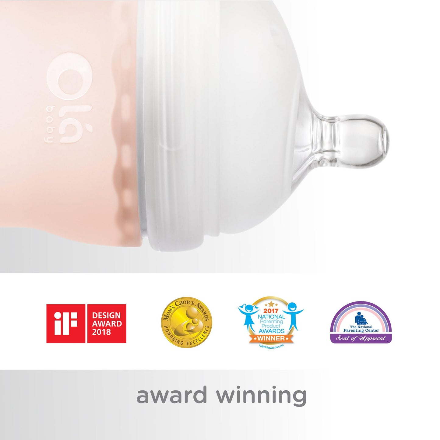 Olababy Gentle Silicone Baby Bottle, Anti-Colic, Bpa Free, Easy To Clean And Wide Neck Baby Bottles Best For Breast Feeding Babi