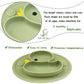 Lightening Corp Baby Plate Silicone Suction Toddler Plates, Divided Dishes For Toddler Kids, Self Feeding, Bpa Free, Microwave A