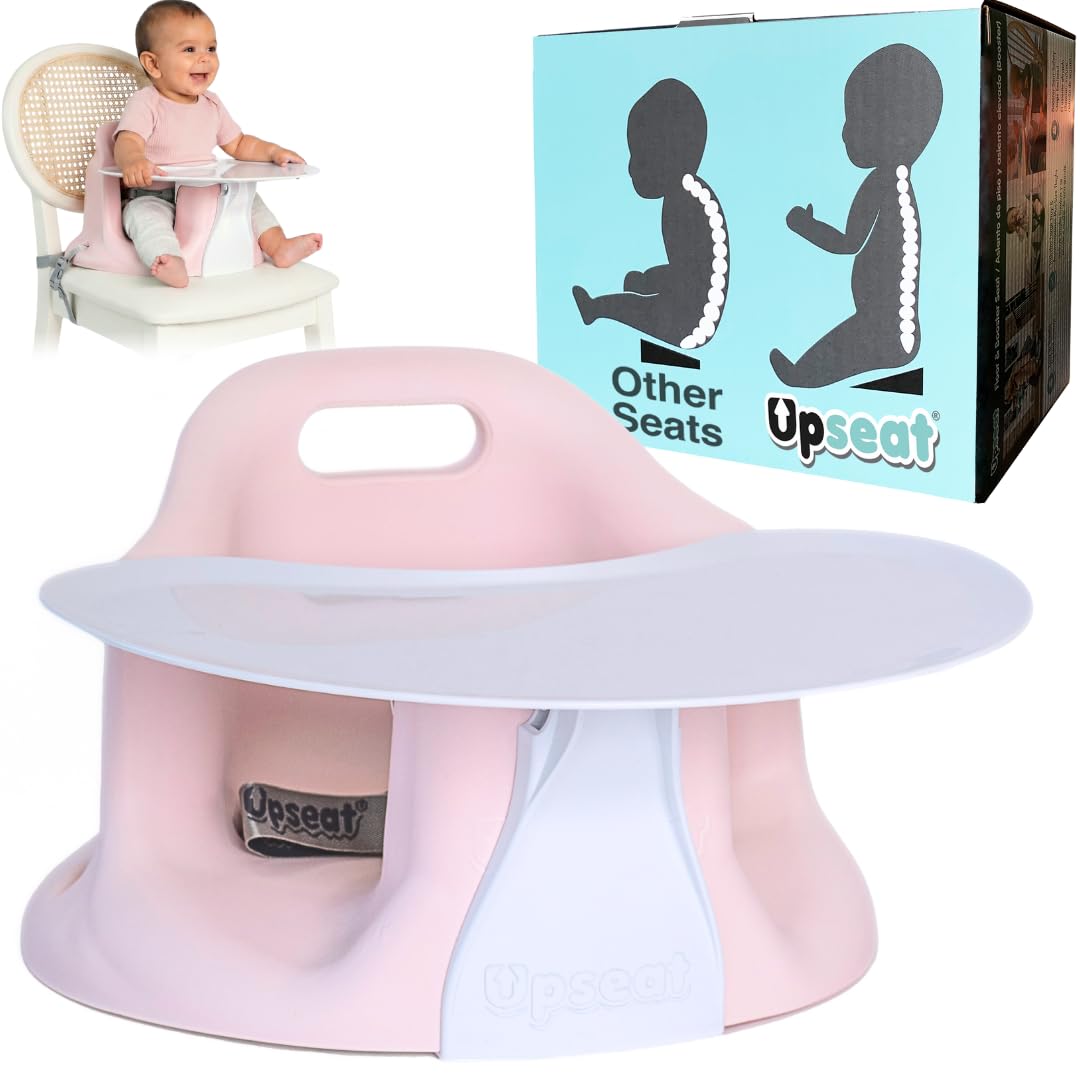 Upseat - The Original Ergonomic Baby Floor & Booster Seat with Tray, Developed with Physical Therapists for Upright Posture & He