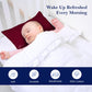 Toddler Travel Small Pillowcase 14X20 Burgundy Set Of 2 Zipper Closure 500 Thread Count 100% Soft Egyptian Cotton Decorative Nur