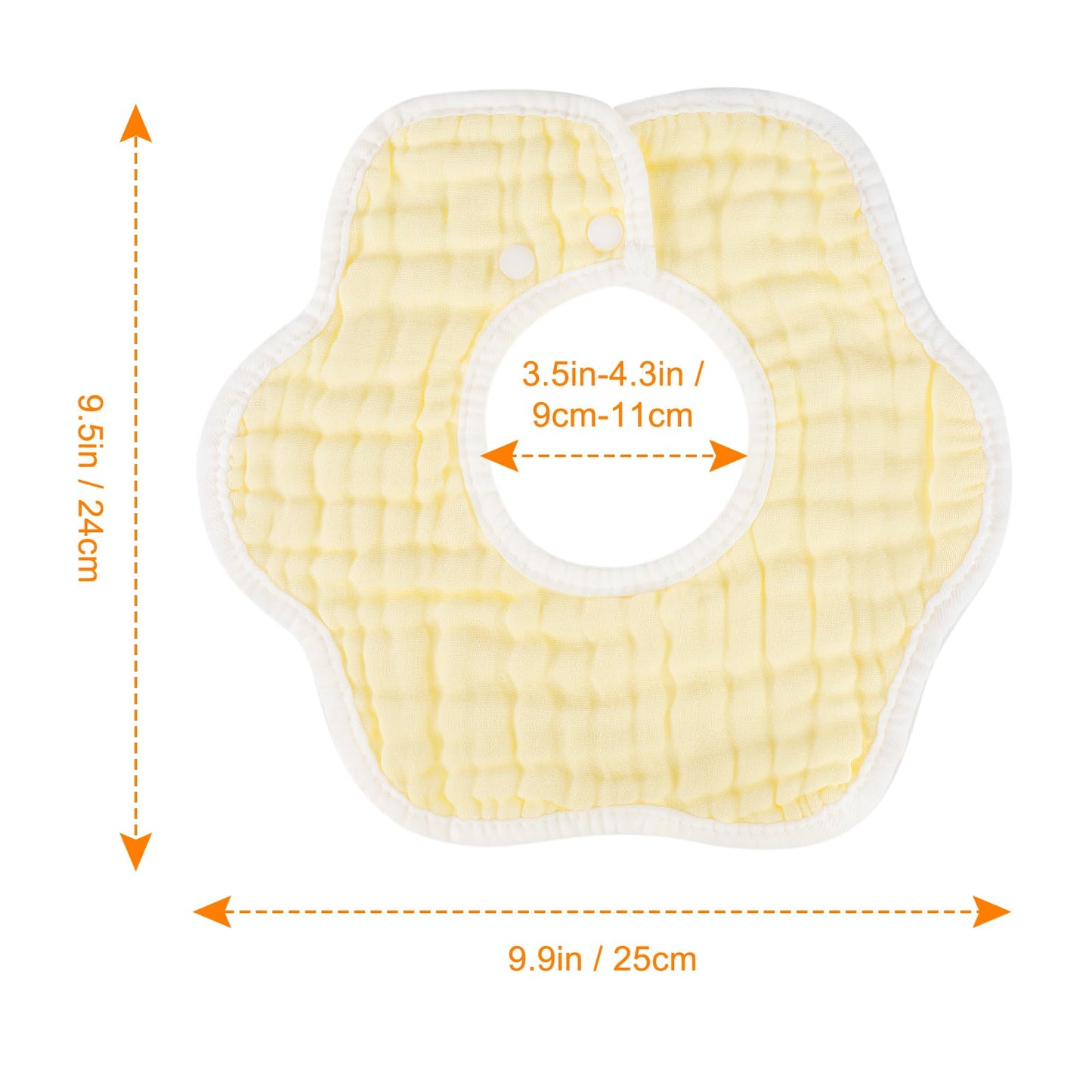 Accmor Muslin Baby Drool Bibs 8 Pack Baby Bandana Drool Bibs Soft Cotton Baby Bandana Bibs For Teething Drooling