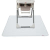 Nuby High Chair Square Floor Mat - Waterproof And Clear Floor Mat - Protects Floor From Spills And Messes - 49.5' X 49.5'