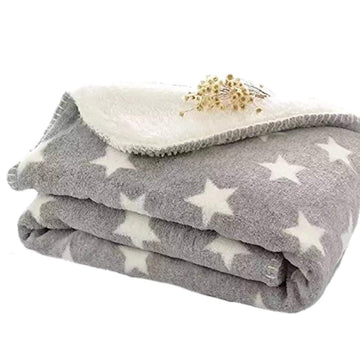 NAMAN Newborn Baby Boy & Baby Girl Polka Wrapping Sheet Cum Baby BlanketNVBZ7800BGREY