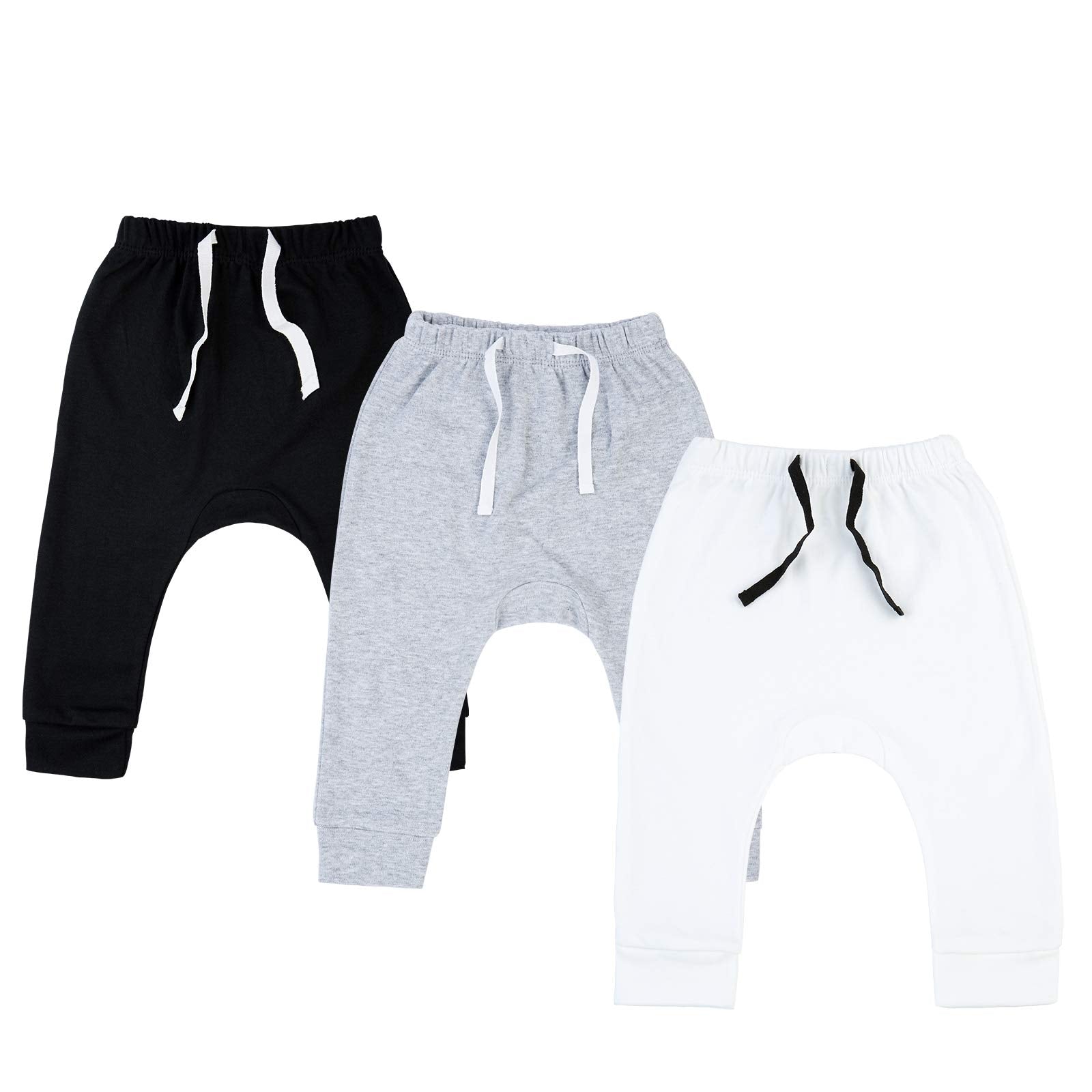 Sobowo Baby Joggers 3-6 Months Baby Boy White Pants Newborn Baby Boy 3 – Cutebab WBBAPB08H85LKNN