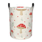 Pevtufa Flat Mushrooms Foldable Laundry Basket Organizer,Fabric Clothes Toy Storage Basket Nursery Hamper Storage Bin For Househ