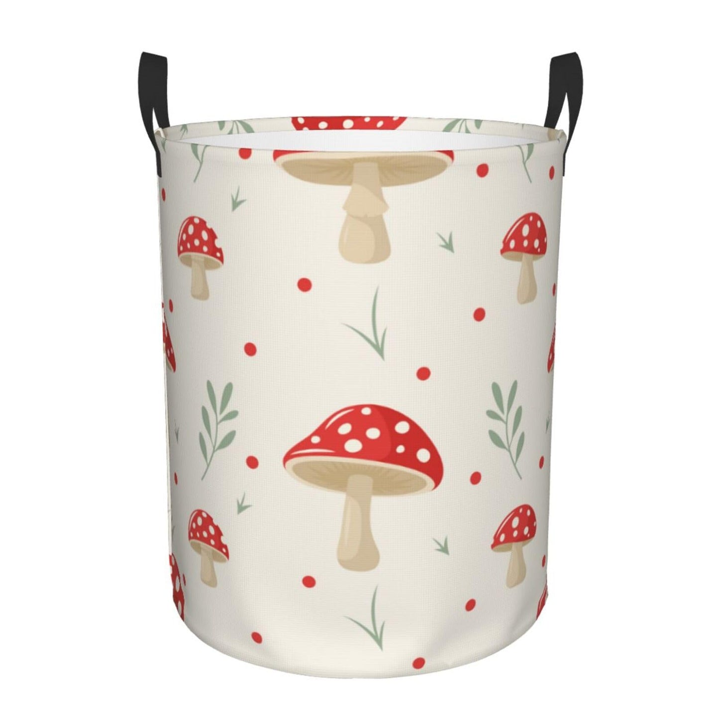 Pevtufa Flat Mushrooms Foldable Laundry Basket Organizer,Fabric Clothes Toy Storage Basket Nursery Hamper Storage Bin For Househ