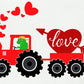 Ddsol Toddler Little Boy Valentine Day T-Shirt Baby Kid Red White Dinosaur Love Heart Monster Truck Shirt Raglan Long Sleeve Cot