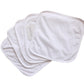 PICKSPARROW Cotton Newborn Baby Face Towels/Baby Cloth Wipes/Napkins/Wash Cloths (24 * 24 cm, HosieryWhite, Set of 5))