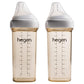 Hegen Easy To Clean Anti-Colic Baby Bottle, 11Oz For 6 Months And Up (2-Pack)