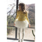 Elamccor Baby Toddler Girls' Tutu Leggings Tulle Ruffle Skirted Pants 2-6T Rose Red