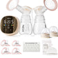Ncvi Double Electric Breast Pump 8116, Customizable Mode/Suction/Speed And Hospital Grade Suction, Portable Rechargeable Breastf