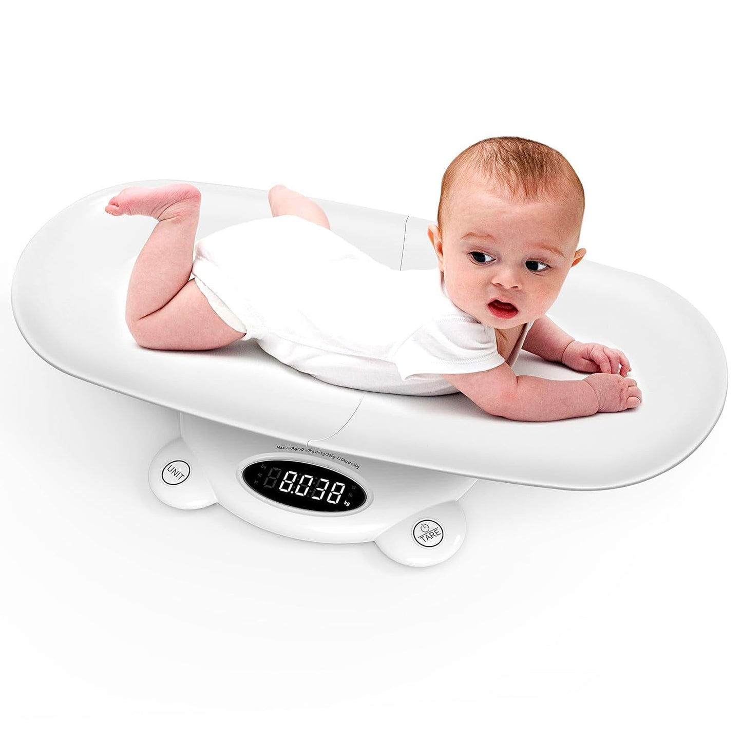 Ellie Digital Baby Scales Weight All Family, Weighing Newborn Wiggly Babies, Pets, Cat and Dog