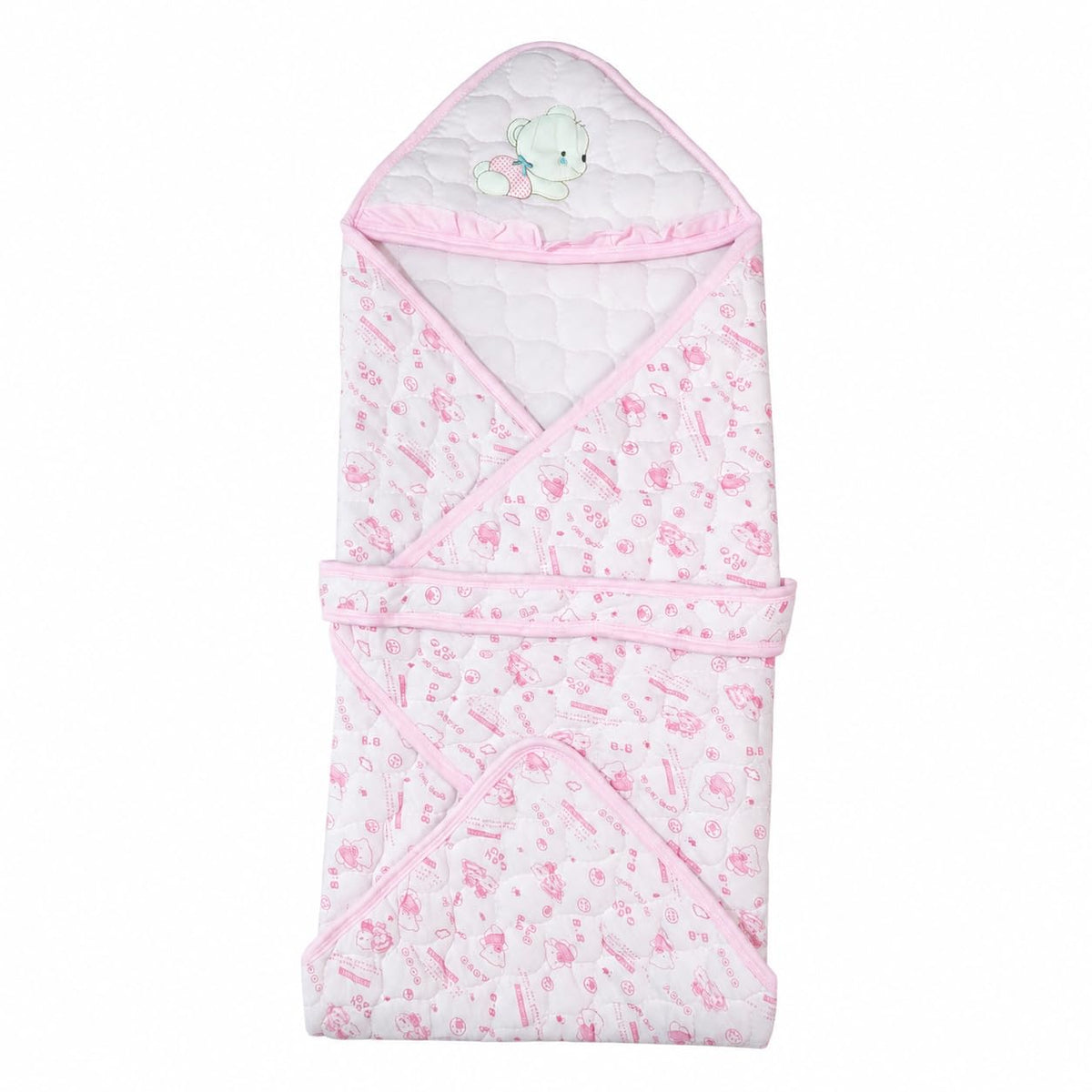 Baby Wrapper Blanket for Newborn| Soft Hooded Baby Wrap| 06M