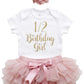 Lilpinkgoose Baby Girl Half Birthday Outfit 1/2 Birthday Girl Outfits (Dusty Rose Short Sleeve, 6 Months)