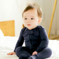Vaenait Baby Toddler Boys Girls Solid Footie Pajama Cozy Modal Navy 3-6M
