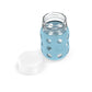 Lifefactory 8-Ounce Wide Neck Glass Baby Bottle With Protective Silicone Sleeve And Flat Cap, Denim (Lg2231Wde4)
