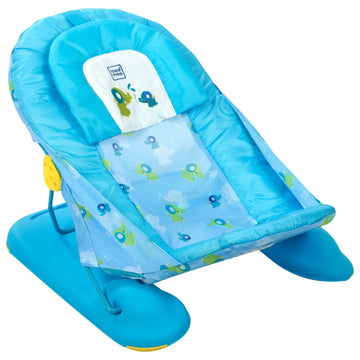Mee Mee Nb Spacious Baby Bather Bath Chair For 0-12 Months Baby|Easy Flat Folding, Washable Soft Mesh Large Seat And Foot Rest|3