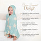 Hardnok Ultra-Soft Muslin Baby Hooded Towel - 32 X 32 Inches, Ideal For Bath & Beach, Suitable For Both Boys & Girls From Newbor