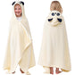 Hiturbo Kids Animal Hooded Towel: Soft Plush Fleece Blanket - 50'X30' Swim Cover Up - Pool Beach Bath Towel Wrap For 3-12 Yrs