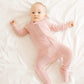 Vaenait Baby Toddler Boys Girls Solid Footie Pajama Cozy Modal Milkpink 0-3M