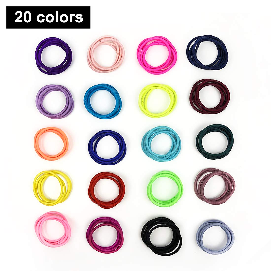 Joyeah Baby Hair Ties For Girls 200 Pieces Multicolor Small Hair Elastics No Crease Ponytail Holder For Baby Girls Infants Toddl