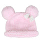 Zefen Bestknit Baby Girls Pompom Hat Props Crochet Knitted Pom Pom Hat Bow Beanie Medium Pink
