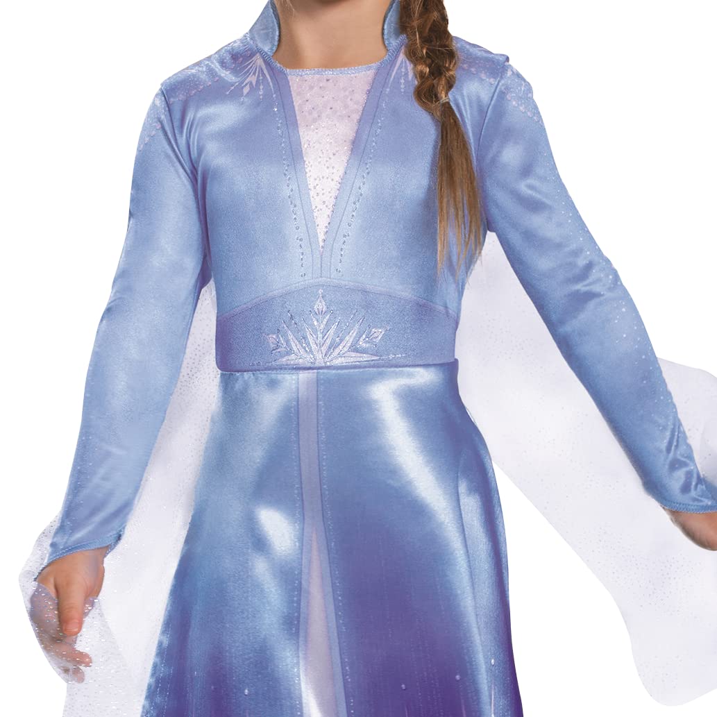 Disguise Disney Elsa Frozen 2 Classic Girls' Halloween Costume Blue, X-Small (3T-4T)
