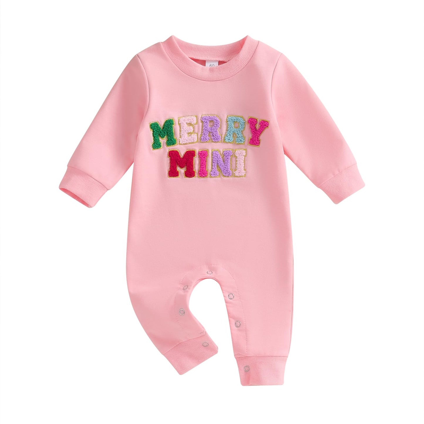 Fybitbo Infant Baby Boy Girl Clothing Santa Long Sleeve Jumpsuit Romper Onesie Cute Newborn Christmas Outfit Winter Clothes (Pin