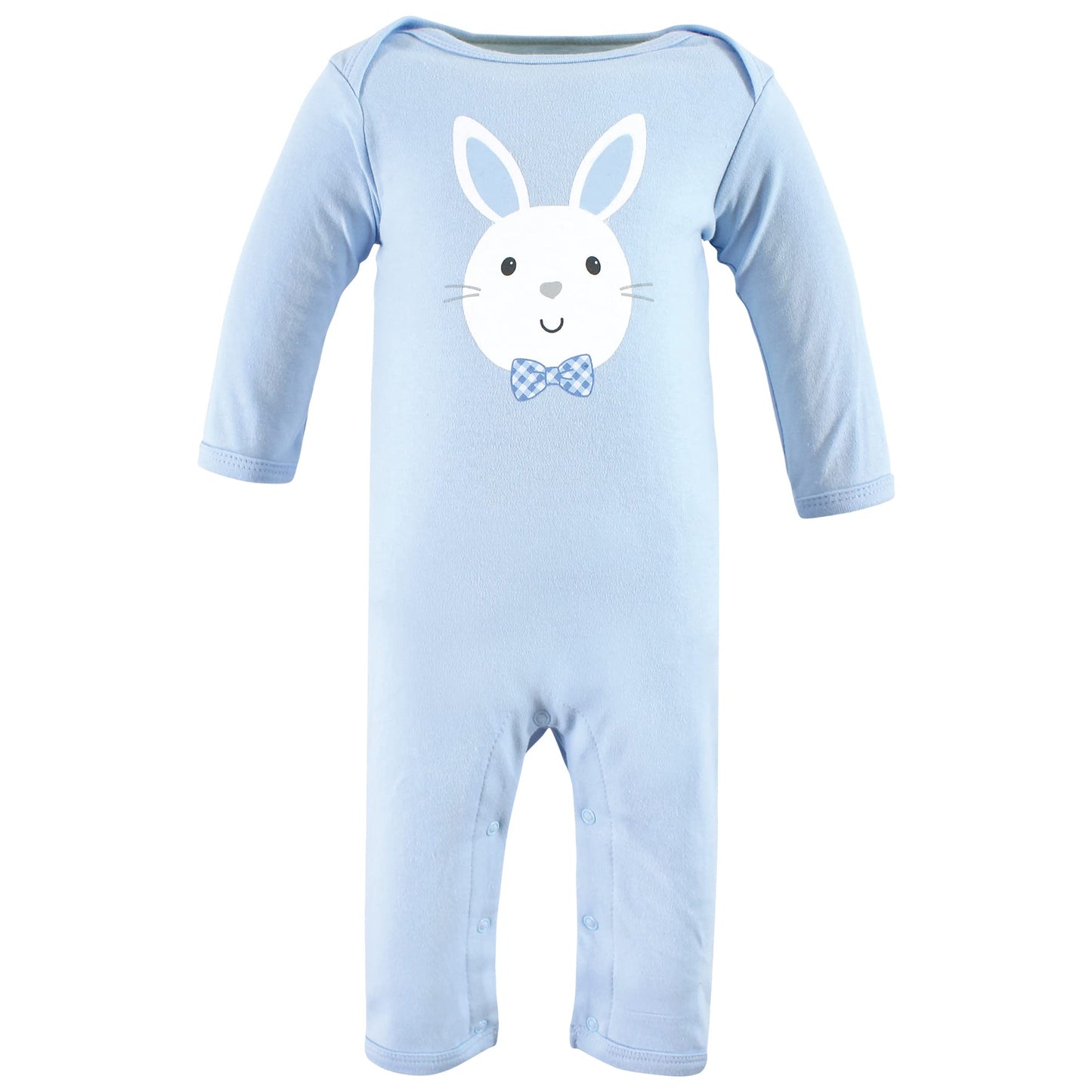 Hudson Baby Unisex Baby Cotton Coveralls, Hoppy Easter, 6-9 Months