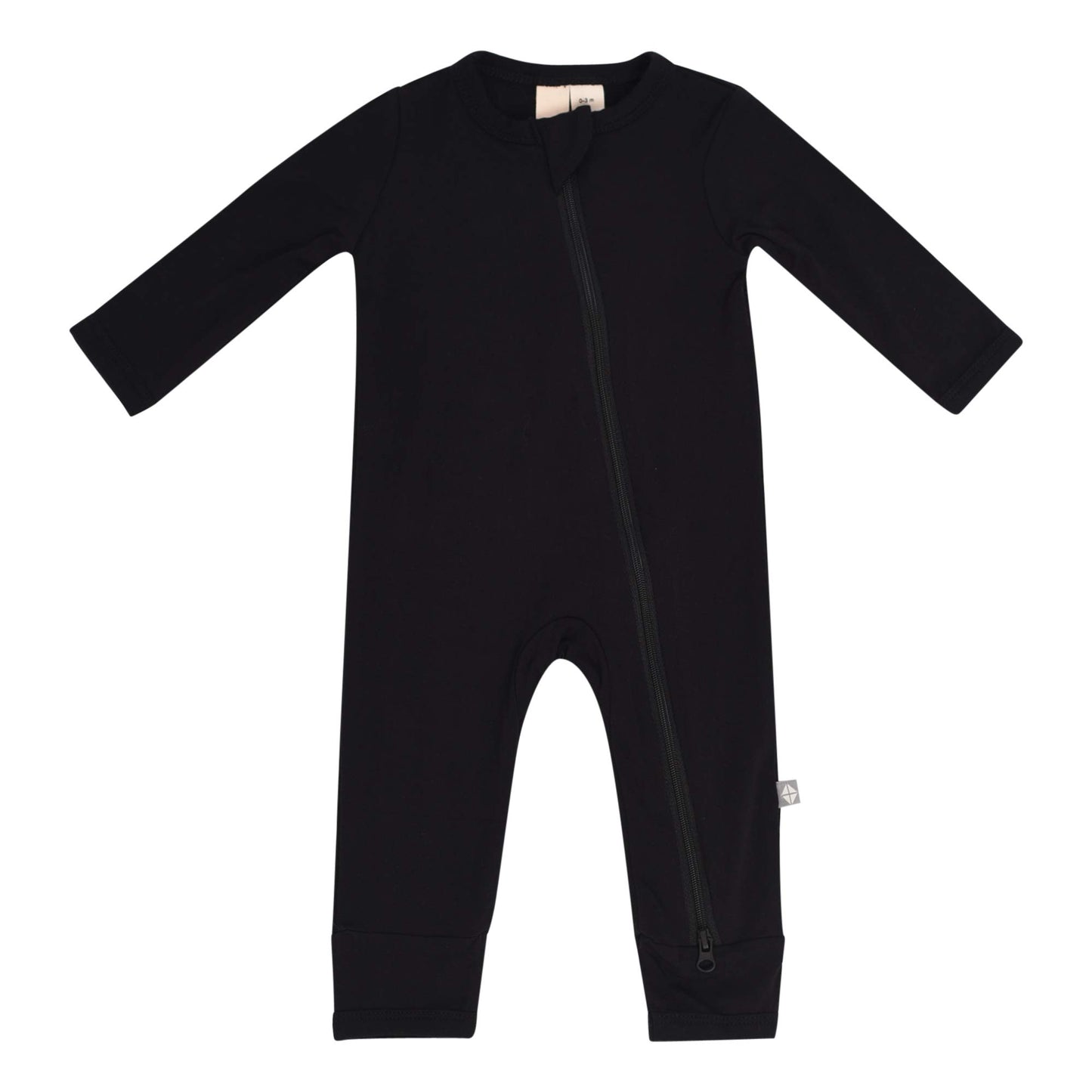Kyte Baby Soft Bamboo Rayon Rompers, Zipper Closure, 0-24 Months (6-12 Months, Midnight)
